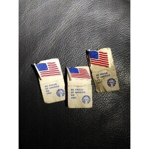 Vintage American Flag Push Pins